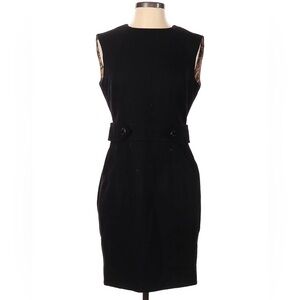Ted Baker Black Langley Collection Wool Cashmere Blend Midi Dress